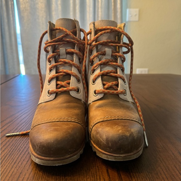 SOREL Natural 1964 Premium Canvas Wedge Boots - Picture 4 of 5